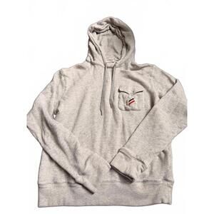 Vintage Moncler Basic Magila Con Cappuccio Gray Hoodie Sweatshirt Pullover